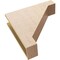 Ekena Millwork 6"W x 24"D x 24"H Thin Burlington Rough Cedar Woodgrain TimberThane Corbel, Primed Tan CORUR06X24X24BURRCPR - alternate 4